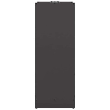 vidaXL Ράφι Καυσόξυλων Μαύρο 40x30x80 εκ. Χάλυβας ψυχρής έλασης