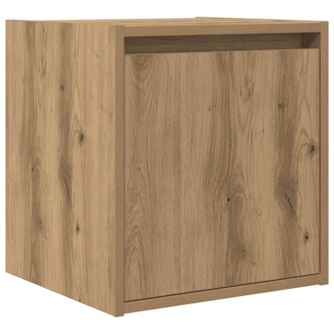 vidaXL Κομοδίνο Επιτοίχιο Αρτισιανή Δρυς 38x34x40cm 1 τεμ.