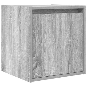 vidaXL Κομοδίνα Επιτοίχια Γκρι Sonoma 38x34x40cm 1 τεμ.