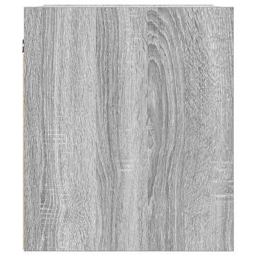 vidaXL Κομοδίνα Επιτοίχια Γκρι Sonoma 38x34x40cm 1 τεμ.