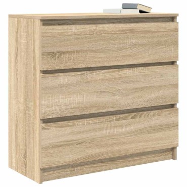 vidaXL Ντουλάπι Sonoma δρυς 80x35x76cm Επεξεργασμένο Ξύλο 1 τεμ.