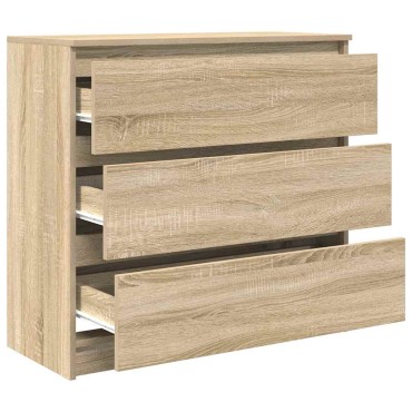 vidaXL Ντουλάπι Sonoma δρυς 80x35x76cm Επεξεργασμένο Ξύλο 1 τεμ.