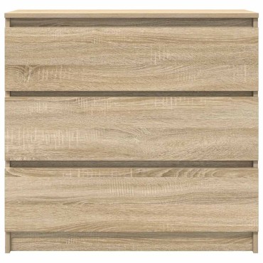 vidaXL Ντουλάπι Sonoma δρυς 80x35x76cm Επεξεργασμένο Ξύλο 1 τεμ.
