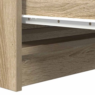vidaXL Ντουλάπι Sonoma δρυς 80x35x76cm Επεξεργασμένο Ξύλο 1 τεμ.