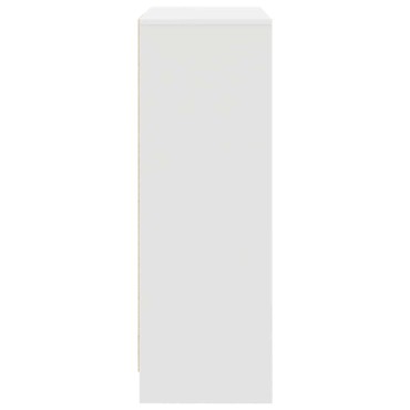 vidaXL Συρταριέρα με Συρτάρια και Πόρτες Λευκή 73x31x90 εκ 1 τεμ.
