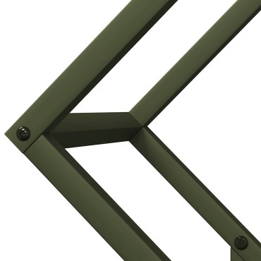 vidaXL Ράφι για καυσόξυλα 50x25x50 εκ. Ατσάλι ψυχρής έλασης