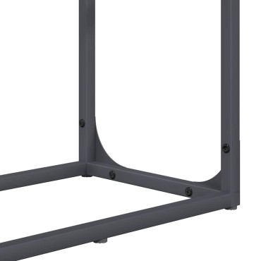 vidaXL Ράφι για καυσόξυλα Ανθρακί 60x25x100 εκ. Ατσάλι ψυχρής έλασης