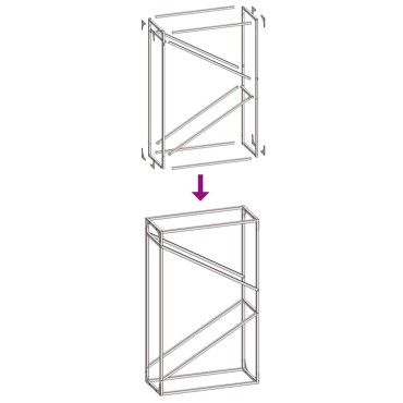 vidaXL Ράφι για καυσόξυλα Ανθρακί 60x25x100 εκ. Ατσάλι ψυχρής έλασης