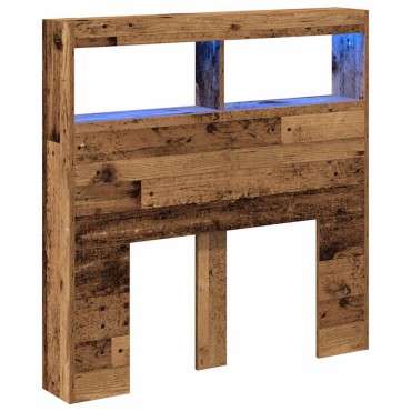 vidaXL Κεφαλάρι με Αποθηκευτικό Χώρο & LED 100x17x102cm 1 τεμ.