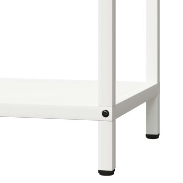 vidaXL Ράφι για καυσόξυλα Λευκό 40x25x60 εκ. Ατσάλι ψυχρής έλασης