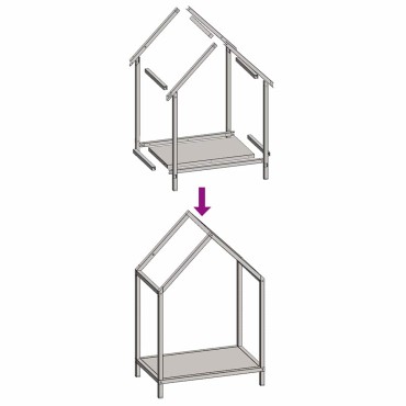 vidaXL Ράφι για καυσόξυλα Λευκό 40x25x60 εκ. Ατσάλι ψυχρής έλασης