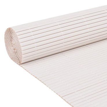 vidaXL Περίφραξη Κήπου Διπλής Όψης Λευκή 110x500cm