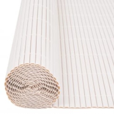 vidaXL Περίφραξη Κήπου Διπλής Όψης Λευκή 110x500cm