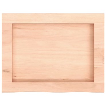 vidaXL Πάγκος Μπάνιου 40x30x(2-6) εκ. από Ακατέργαστο Μασίφ Ξύλο