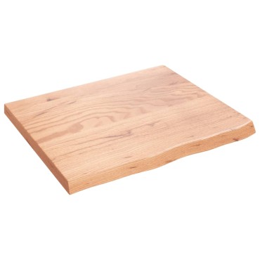 vidaXL Πάγκος Μπάνιου Αν. Καφέ 60x50x(2-4) εκ. Επεξεργ. Μασίφ Ξύλο