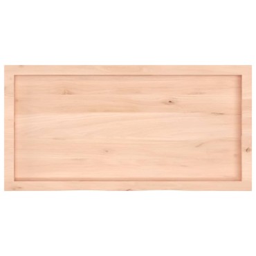 vidaXL Επιφάνεια Τραπεζιού 100x50x(2-6)cm Ακατέργαστο Μασίφ Ξύλο Δρυός 1 τεμ.