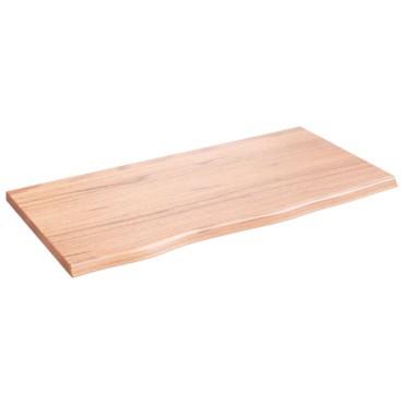 vidaXL Ράφι Τοίχου Ανοιχτό Καφέ 80x40x2cm Επεξεργ. Μασίφ Ξύλο Δρυός 1 τεμ.