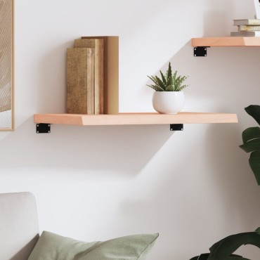 vidaXL Ράφι Τοίχου 60x40x(2-4)cm από Ακατέργαστο Μασίφ Ξύλο Δρυός 1 τεμ.