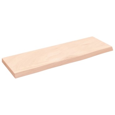 vidaXL Ράφι Τοίχου 60x20x2cm από Ακατέργαστο Μασίφ Ξύλο Δρυός 1 τεμ.