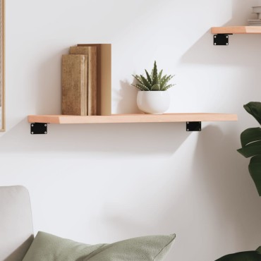 vidaXL Ράφι Τοίχου 60x20x2cm από Ακατέργαστο Μασίφ Ξύλο Δρυός 1 τεμ.