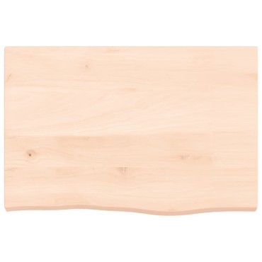 vidaXL Πάγκος Μπάνιου 60x40x(2-4) εκ. από Ακατέργαστο Μασίφ Ξύλο