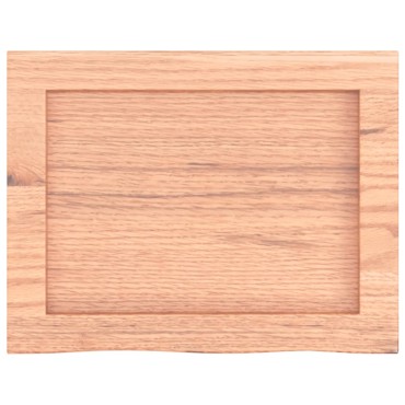 vidaXL Ράφι Τοίχου Ανοιχτό Καφέ 40x30x(2-4)cm Επεξ. Μασίφ Ξύλο Δρυός 1 τεμ.