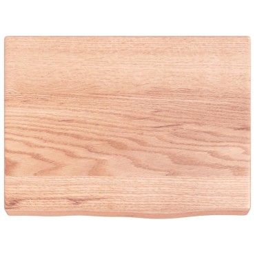 vidaXL Πάγκος Μπάνιου Αν. Καφέ 40x30x(2-4) εκ. Επεξεργ. Μασίφ Ξύλο