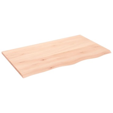 vidaXL Επιφάνεια Τραπεζιού 100x60x2cm Ακατέργαστο Μασίφ Ξύλο Δρυός 1 τεμ.