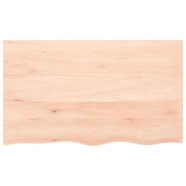 vidaXL Επιφάνεια Τραπεζιού 100x60x2cm Ακατέργαστο Μασίφ Ξύλο Δρυός 1 τεμ.