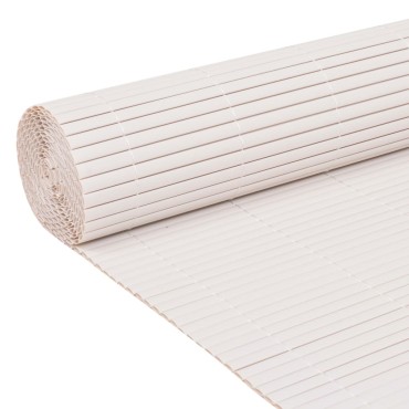 vidaXL Περίφραξη Κήπου Διπλής Όψης Λευκή 90x300cm