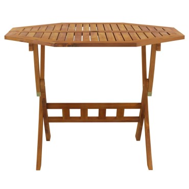vidaXL Τραπέζι Κήπου Πτυσσόμενο 90x75cm Μασίφ Ξύλο Ακακίας 1 τεμ.