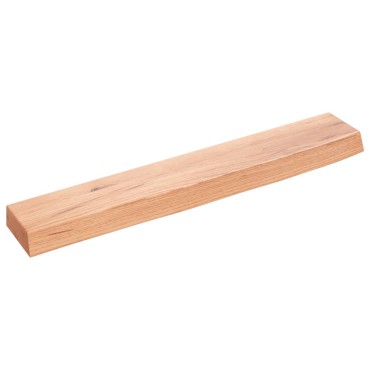 vidaXL Ράφι Τοίχου Ανοιχτό Καφέ 60x10x4cm Επεξεργ. Μασίφ Ξύλο Δρυός 1 τεμ.