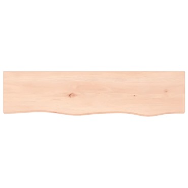 vidaXL Ράφι Τοίχου 80x20x2cm από Ακατέργαστο Μασίφ Ξύλο Δρυός 1 τεμ.