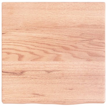 vidaXL Ράφι Τοίχου Ανοιχτό Καφέ 40x40x2cm Επεξεργ. Μασίφ Ξύλο Δρυός 1 τεμ.