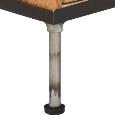 vidaXL Συρταριέρα 45x35x106cm από Μασίφ Ξύλο Μάνγκο 1 τεμ.