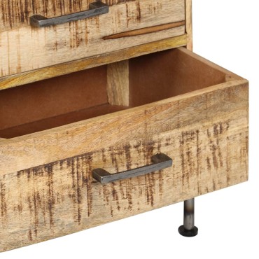 vidaXL Συρταριέρα 45x35x106cm από Μασίφ Ξύλο Μάνγκο 1 τεμ.