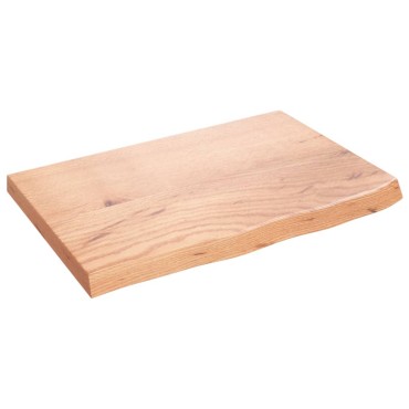 vidaXL Πάγκος Μπάνιου Αν. Καφέ 60x40x(2-4) εκ. Επεξεργ. Μασίφ Ξύλο
