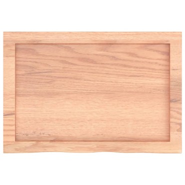 vidaXL Πάγκος Μπάνιου Αν. Καφέ 60x40x(2-4) εκ. Επεξεργ. Μασίφ Ξύλο