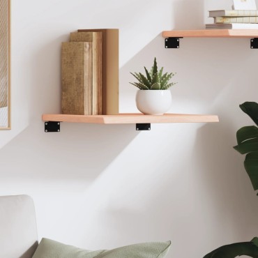 vidaXL Ράφι Τοίχου 40x40x2cm από Ακατέργαστο Μασίφ Ξύλο Δρυός 1 τεμ.