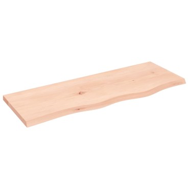 vidaXL Ράφι Τοίχου 80x30x2cm από Ακατέργαστο Μασίφ Ξύλο Δρυός 1 τεμ.