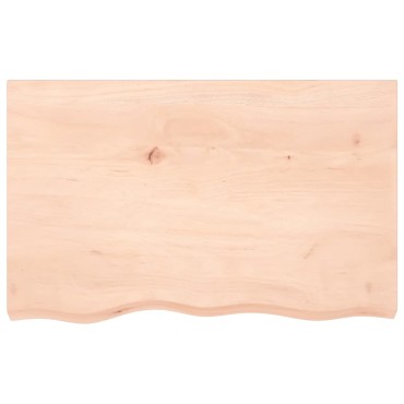 vidaXL Επιφάνεια Τραπεζιού 80x50x(2-6)cm Ακατέργαστο Μασίφ Ξύλο Δρυός 1 τεμ.