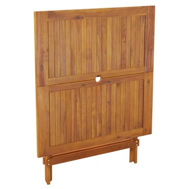 vidaXL Τραπέζι Κήπου Πτυσσόμενο 90x90x75cm Μασίφ Ξύλο Ακακίας 1 τεμ.