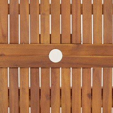 vidaXL Τραπέζι Κήπου Πτυσσόμενο 90x90x75cm Μασίφ Ξύλο Ακακίας 1 τεμ.