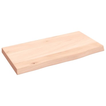 vidaXL Ράφι Τοίχου 40x20x2cm από Ακατέργαστο Μασίφ Ξύλο Δρυός 1 τεμ.