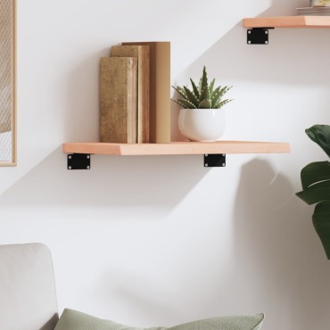 vidaXL Ράφι Τοίχου 40x20x2cm από Ακατέργαστο Μασίφ Ξύλο Δρυός 1 τεμ.