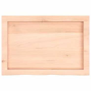 vidaXL Πάγκος Μπάνιου 60x40x(2-6) εκ. από Ακατέργαστο Μασίφ Ξύλο