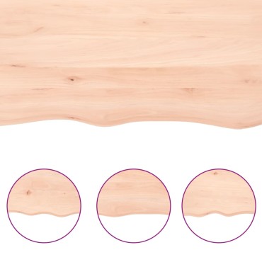 vidaXL Ράφι Τοίχου 80x50x(2-6)cm από Ακατέργαστο Μασίφ Ξύλο Δρυός 1 τεμ.