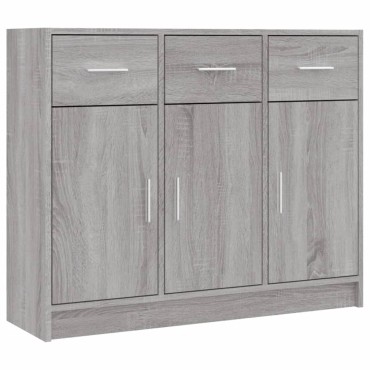 vidaXL Ντουλάπι Γκρι Sonoma 91x28x75cm από Επεξεργασμένο Ξύλο 1 τεμ.
