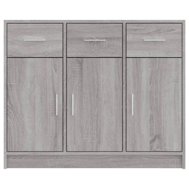vidaXL Ντουλάπι Γκρι Sonoma 91x28x75cm από Επεξεργασμένο Ξύλο 1 τεμ.
