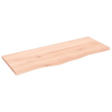 vidaXL Ράφι Τοίχου 100x40x2cm από Ακατέργαστο Μασίφ Ξύλο Δρυός 1 τεμ.